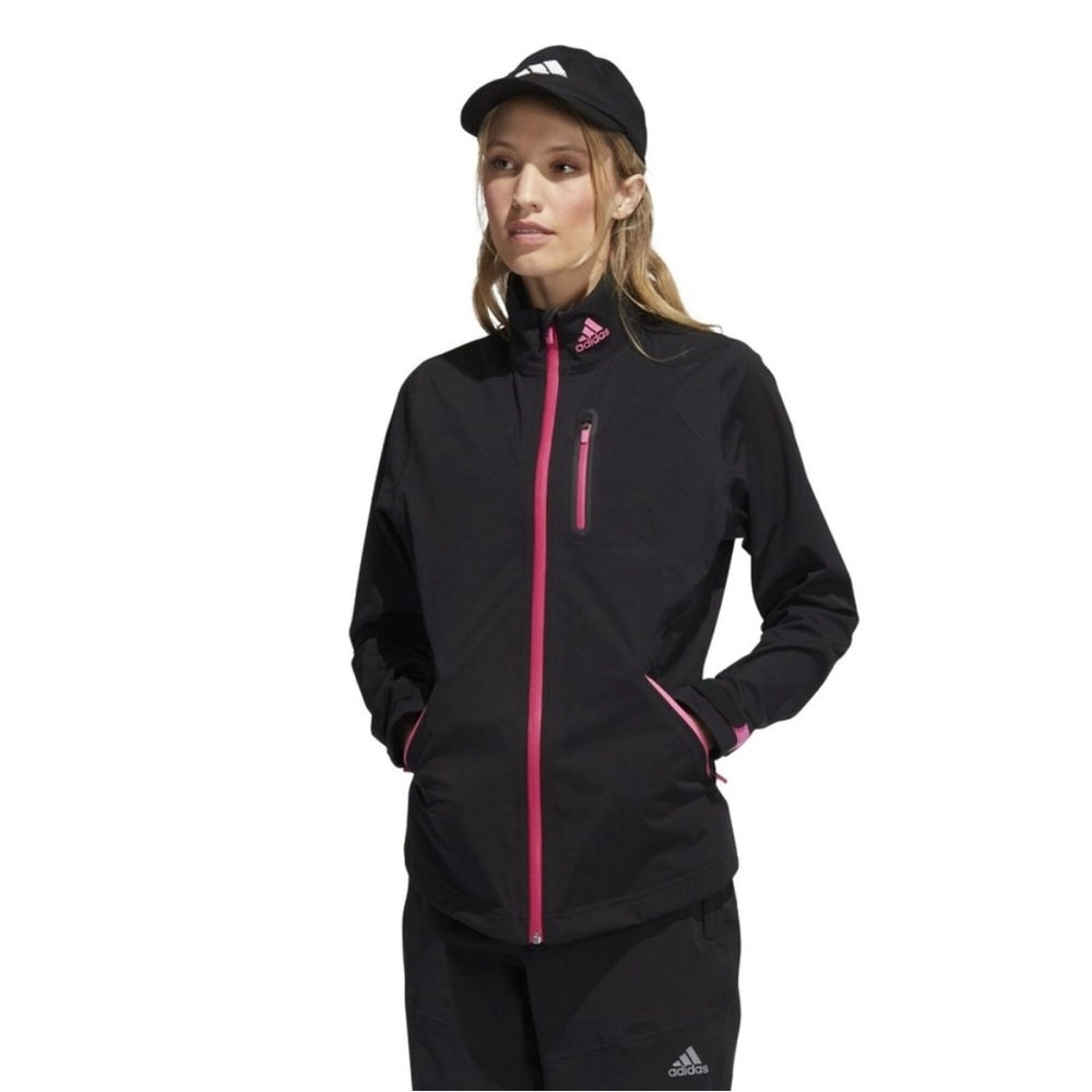 Adidas Women's Golf Rain.RDY
Jacket Waterproof Black/Pink
HI5597 Sz XS